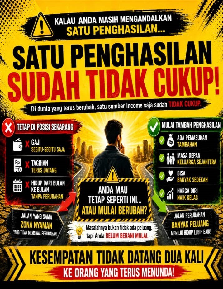 Satu Penghasilan Sudah Tidak Cukup